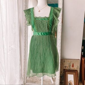 Villa Clothes Green Babydoll Dress